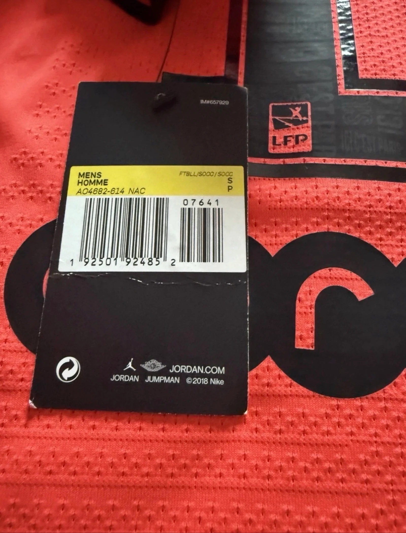 Official PSG Jordan Pro Stock 2019/2020 Jersey Size S Di Maria New Adult – photo 3